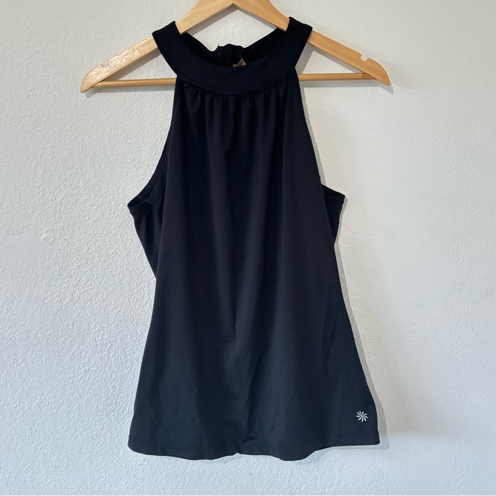 ATHLETA Black Racerback Halter Neck Tank Top Large